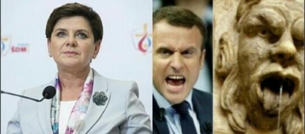 Premier Beata Szydło vs Macron (foto: onet.pl) Premier Beata Szydło vs Macron (foto: onet.pl)