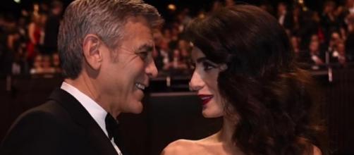 George and Amal Clooney stepped out for a romantice date in Italy. Image via YouTube/ET