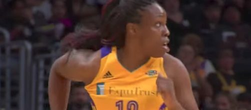 All-Star Chelsea Gray and the Los Angeles Sparks host the Chicago Sky on Thursday. [Image via WNBA/YouTube]