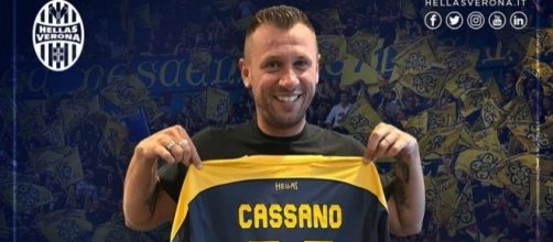 Clamoroso! Cassano lascia il Verona e annuncia il ritiro, poi ci ... - ilbianconero.com