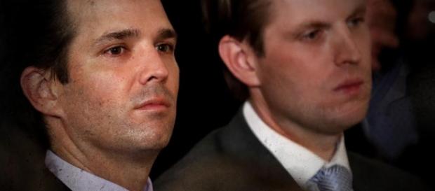 Donald Jr. and Eric Trump are reportedly unhappy their dad is the president. Image credit - ABC News/YouTube. Donald Jr. and Eric Trump are reportedly unhappy their dad is the president. Image credit - ABC News/YouTube.