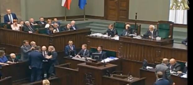 Mieszkowski sprawcą awantury (źródło: twitter.com). Mieszkowski sprawcą awantury (źródło: twitter.com).