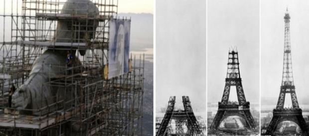 Monumentos históricos durante suas construções Monumentos históricos durante suas construções