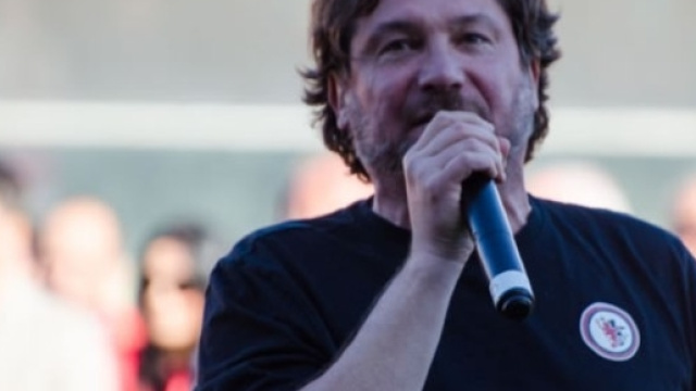 Nello scatto di Antonello Forcelli, Giovanni Stroppa allenatore del Foggia Calcio