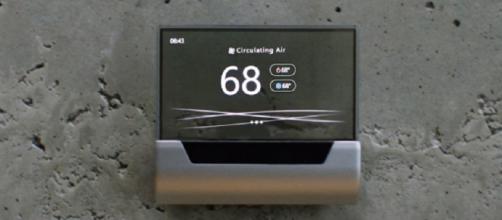Microsoft unveils Cortana-powered thermostat / Photo via Microsoft (YouTube)