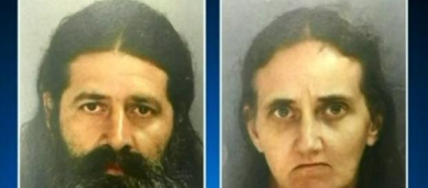 Daniel And Savilla Stoltzfus as seen in their mug shots - YouTube/CBS Philly Daniel And Savilla Stoltzfus as seen in their mug shots - YouTube/CBS Philly