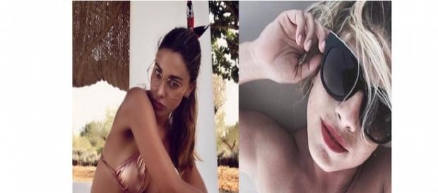 Gossip, Belen Rodriguez ed Emma Marrone: 'sfida' a colpi di foto sensuali. Gossip, Belen Rodriguez ed Emma Marrone: 'sfida' a colpi di foto sensuali.