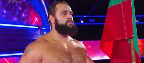 Will Rusev stand tall again after Sunday's Flag Match against John Cena at WWE 'Battleground' 2017? [Image via WWE/YouTube]