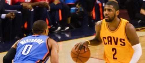 Kyrie Irving goes one on one with the reigning NBA MVP Russell Westbrook.