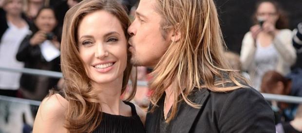 Angelina Jolie e Brad Pitt quando erano sposati Angelina Jolie e Brad Pitt quando erano sposati