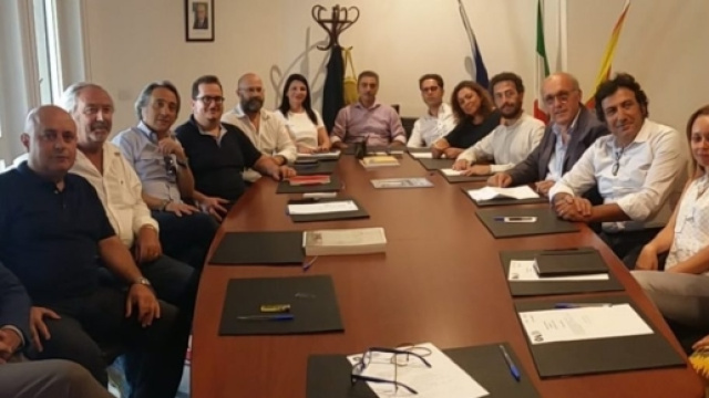 La nuova squadra formata dai componenti del nuovo Consiglio Direttivo dell'Ordine Architetti di Catania
