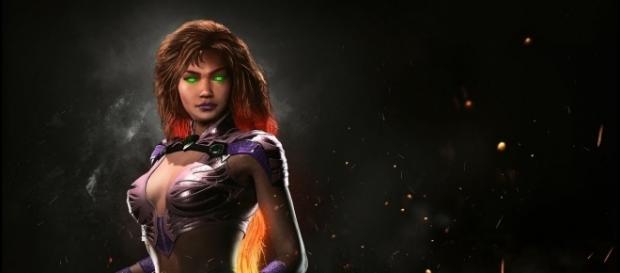 The newest hero to embrace "Injustice 2" is none other than Starfire (via YouTube/Injustice) The newest hero to embrace "Injustice 2" is none other than Starfire (via YouTube/Injustice)