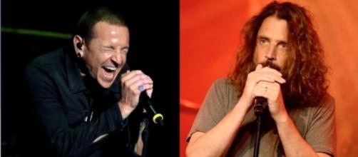 Fans push for Chester Bennington to be buried next to Chris Cornell. Photo via Celebs TV/ YouTube