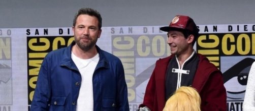 Ben Affleck at the San Diego Comic-Con, where he denied rumors of quitting as Batman. / from 'The Boston Globe' - bostonglobe.com
