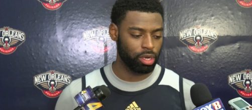 Tyreke Evans in his old team answering media questions | Wikimedia Common