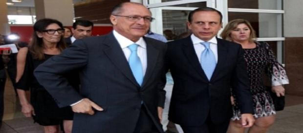 Geraldo Alckmin e João Doria, aliados políticos Geraldo Alckmin e João Doria, aliados políticos