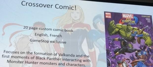 'Marvel vs. Capcom: Infinite' crossover comic confirms Monster Hunter character(Jared @ SDCC/Twitter) 'Marvel vs. Capcom: Infinite' crossover comic confirms Monster Hunter character(Jared @ SDCC/Twitter)