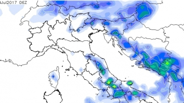 I rovesci e i temporali in arrivo