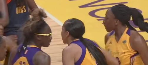 The Los Angeles Sparks host the Seattle Storm in the return to WNBA action on Tuesday. [Image via WNBA/YouTUbe]