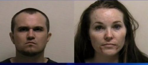 Colby Wilde and Lacey Christenson as seen in their mugshots - YouTube/Taurean Reign