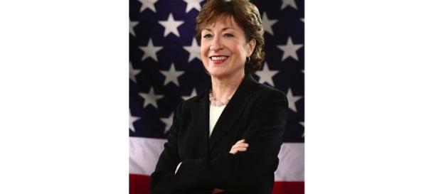 GOP Senator Collins body shames fellow congressman. - wikimedia GOP Senator Collins body shames fellow congressman. - wikimedia