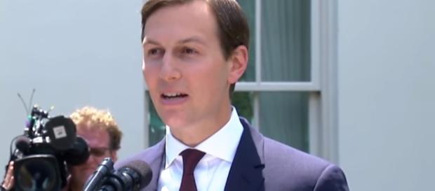 Jared Kushner photographed during a press conference - YouTube/Fox News Jared Kushner photographed during a press conference - YouTube/Fox News