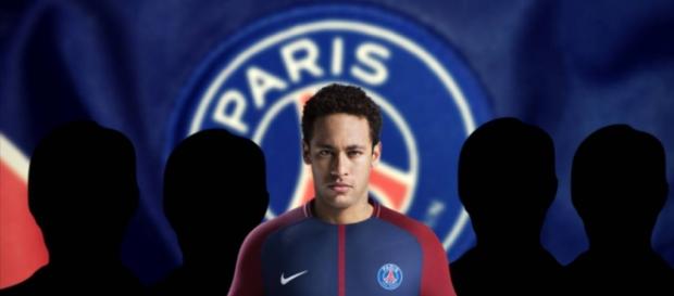 Neymar con la camiseta del que podría ser su futuro club Neymar con la camiseta del que podría ser su futuro club