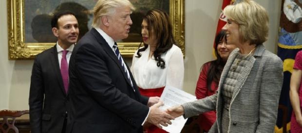Trump decided to donate second quarter of his salary to the Education dept. Trump decided to donate second quarter of his salary to the Education dept.