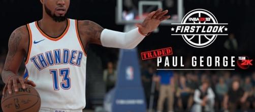 Paul George NBA 2K18 screenshots/ photo by @NBA2K via Twitter