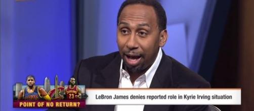 Stephen A. Smith says LeBron James is 'addicted' to controlling the narrative - Photo: First Take screencap