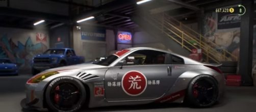 Customized Nissan 350z in "Playback" Trailer. Credit: youtube.com - Need for Speed