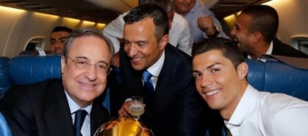 Florentino se reúne con Mendes, agente CR7 Florentino se reúne con Mendes, agente CR7