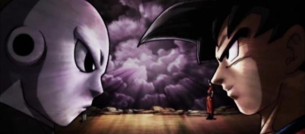 Goku y Jiren al final del episodio 100. Goku y Jiren al final del episodio 100.