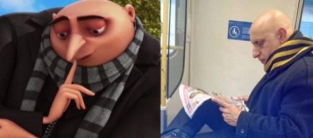 Gru de 'Meu Malvado Favorito' tem seu representante entre os humanos Gru de 'Meu Malvado Favorito' tem seu representante entre os humanos