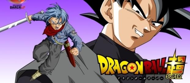 Ilustración de Goku Black y Trunks del futuro. Ilustración de Goku Black y Trunks del futuro.