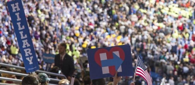 Large crowd of Democrats via Flickr. Large crowd of Democrats via Flickr.