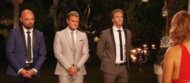 V.l.: Niklas, Johannes und David - wen Jessica auswählt, wurde bereits bekannt gegeben / Foto: MG RTL D V.l.: Niklas, Johannes und David - wen Jessica auswählt, wurde bereits bekannt gegeben / Foto: MG RTL D