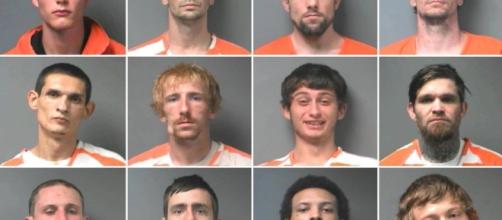 The twelve inmates escaped Walker County Jail - via Walker County Sheriff's Office