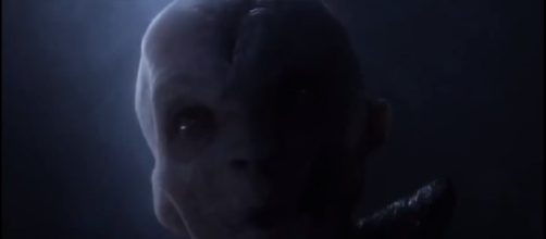 All of Supreme Leader Snoke scenes in 'The Force Awakens.' [Image via YouTube/Star Wars Rebels]