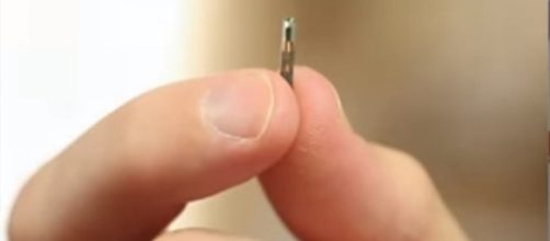 An image of a microchip that can be implanted on humans. - Fox News/YouTube