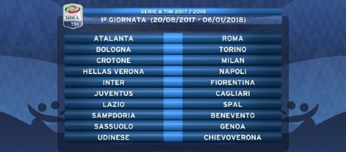 Calendario di Serie A, programma 1ª giornata