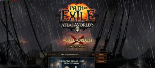 "Path of Exile" countdown to "The Fall of Oriath" - Picture screengrabbed from writers Steam account