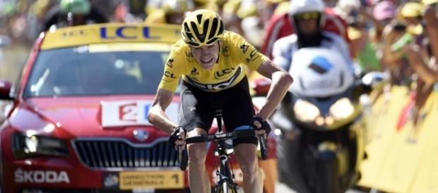 Chris Froome durante una etapa Chris Froome durante una etapa