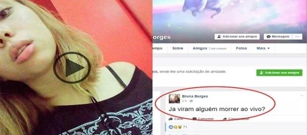 Jovem de 19 anos tira a própria vida online. ( Imagem: Reprodução/ Facebook) Jovem de 19 anos tira a própria vida online. ( Imagem: Reprodução/ Facebook)