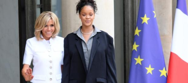 La chanteuse Rihanna en France La chanteuse Rihanna en France
