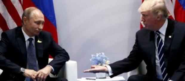 Putin and Trump discussing during G20 (via YouTube- CBS News) Putin and Trump discussing during G20 (via YouTube- CBS News)