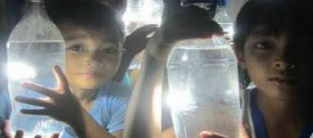 The NGO has pledged to provide off-the-power-grid lights to 1 million homes by 2018. Photograph courtesy of: A Liter of Light/Facebook The NGO has pledged to provide off-the-power-grid lights to 1 million homes by 2018. Photograph courtesy of: A Liter of Light/Facebook