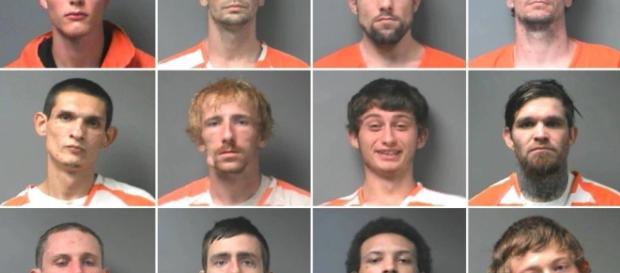 The twelve inmates escaped Walker County Jail - via Walker County Sheriff's Office The twelve inmates escaped Walker County Jail - via Walker County Sheriff's Office
