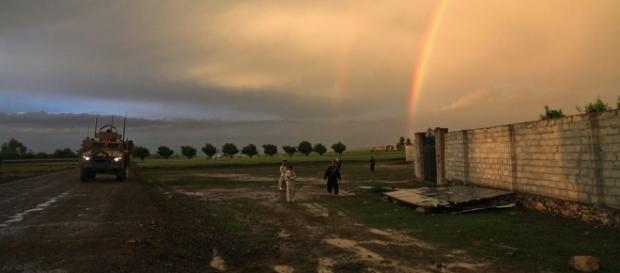 US army tank patrols the restive Afghan country side. https://pixabay.com/en/rainbow-double-rainbow-tank-60800/ US army tank patrols the restive Afghan country side. https://pixabay.com/en/rainbow-double-rainbow-tank-60800/