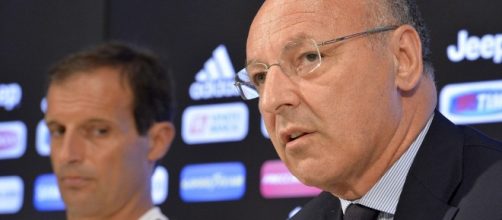 In primo piano il dirigente sportivo Giuseppe Marotta